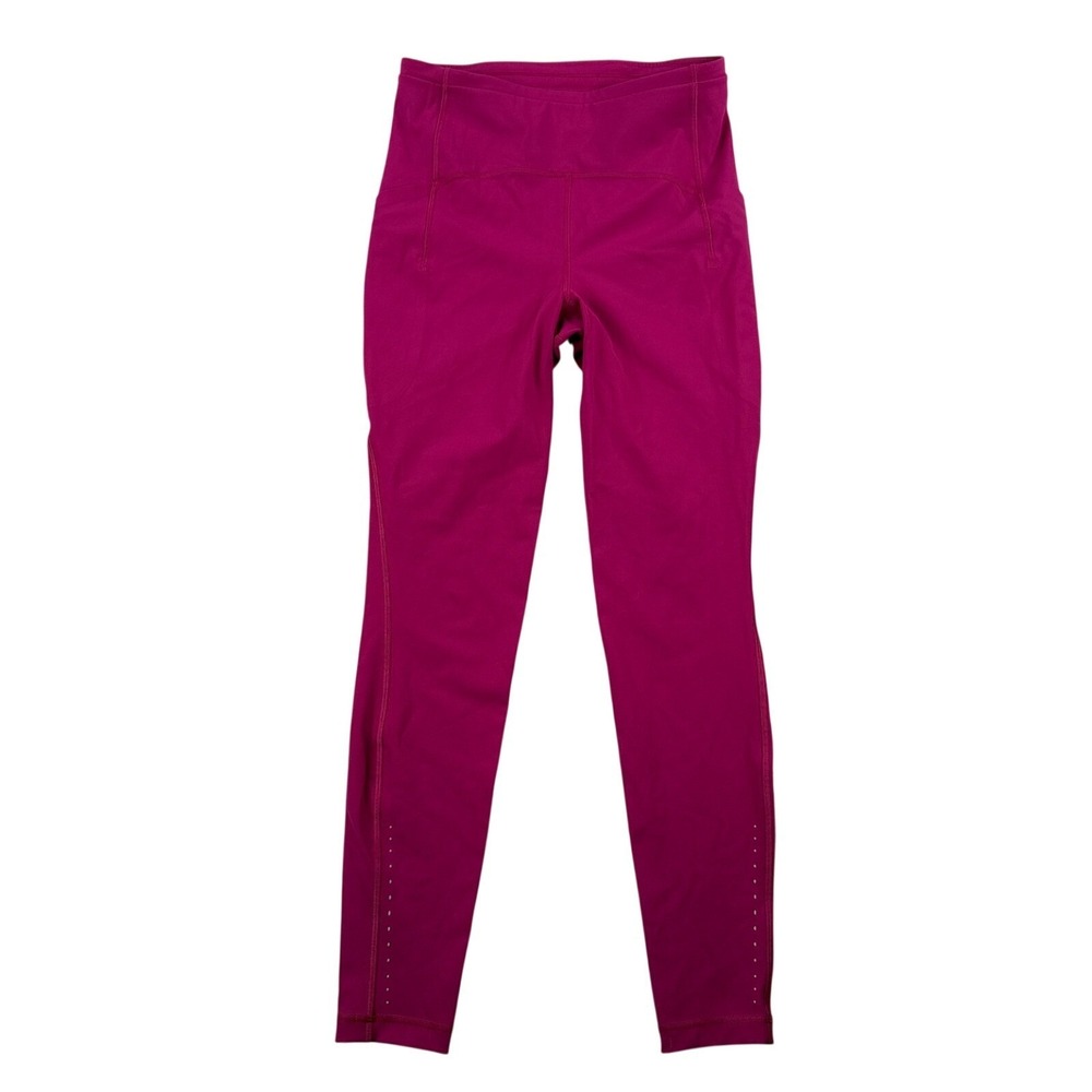 Lululemon Swift Speed High-Rise Tight‎ 28" Size 8 Berry Red EUC LW5CX9S